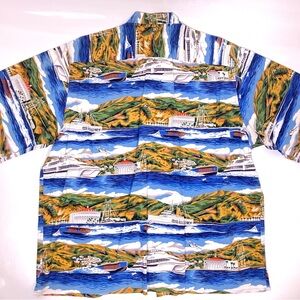 Reyn Spooner Aloha Catalina Island, Californian Hawaiian Shirt 2XL 100% COTTON